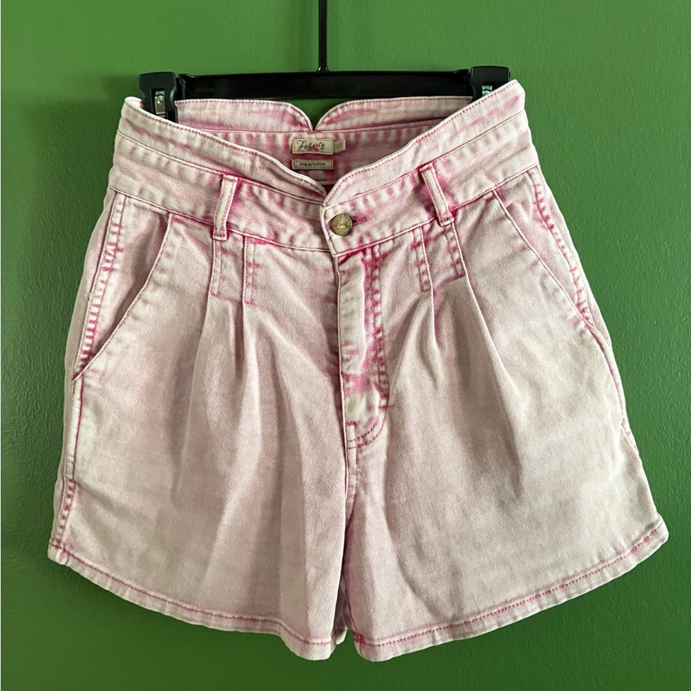 Faherty High Waist Pink Denim Shorts